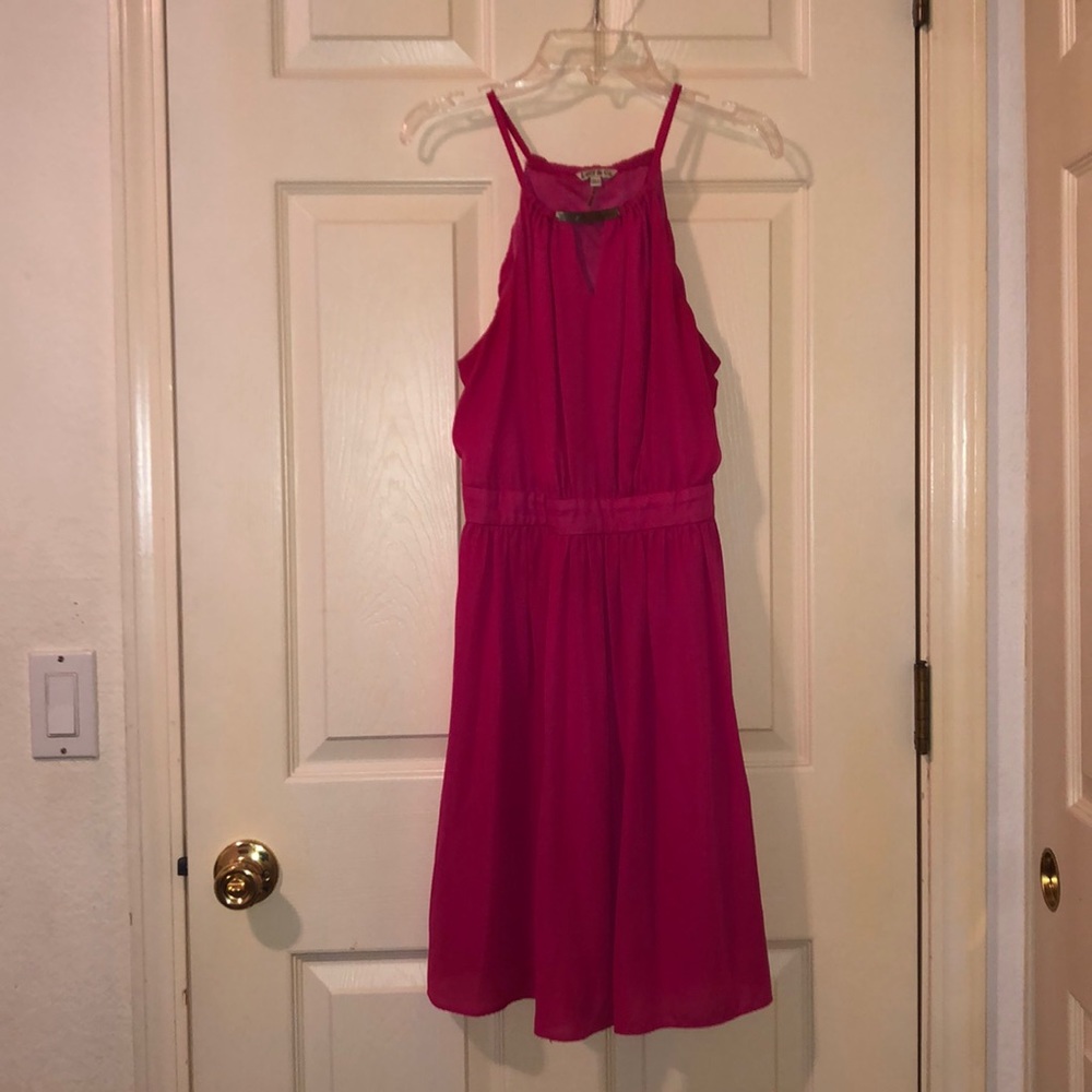 Hot pink dress
